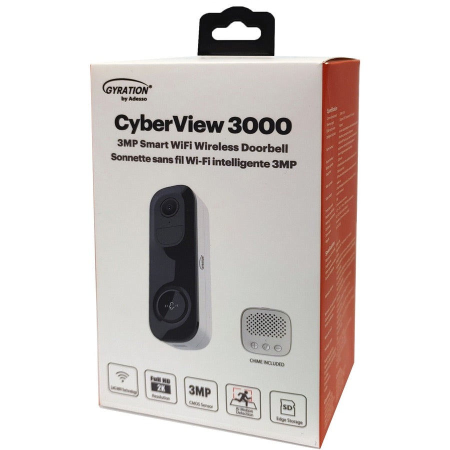 Gyration Cyberview Cyberview 3000 3 Megapixel Indoor Network Camera - Color - White CYBERVIEW 3000