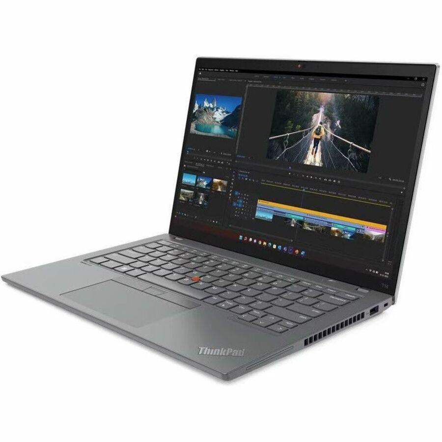 Lenovo ThinkPad T14 Gen 4 21HD002BUS 14" Touchscreen Notebook - WUXGA - Intel Core i7 13th Gen i7-1355U - 16 GB - 512 GB SSD - English Keyboard - Storm Gray 21HD002BUS