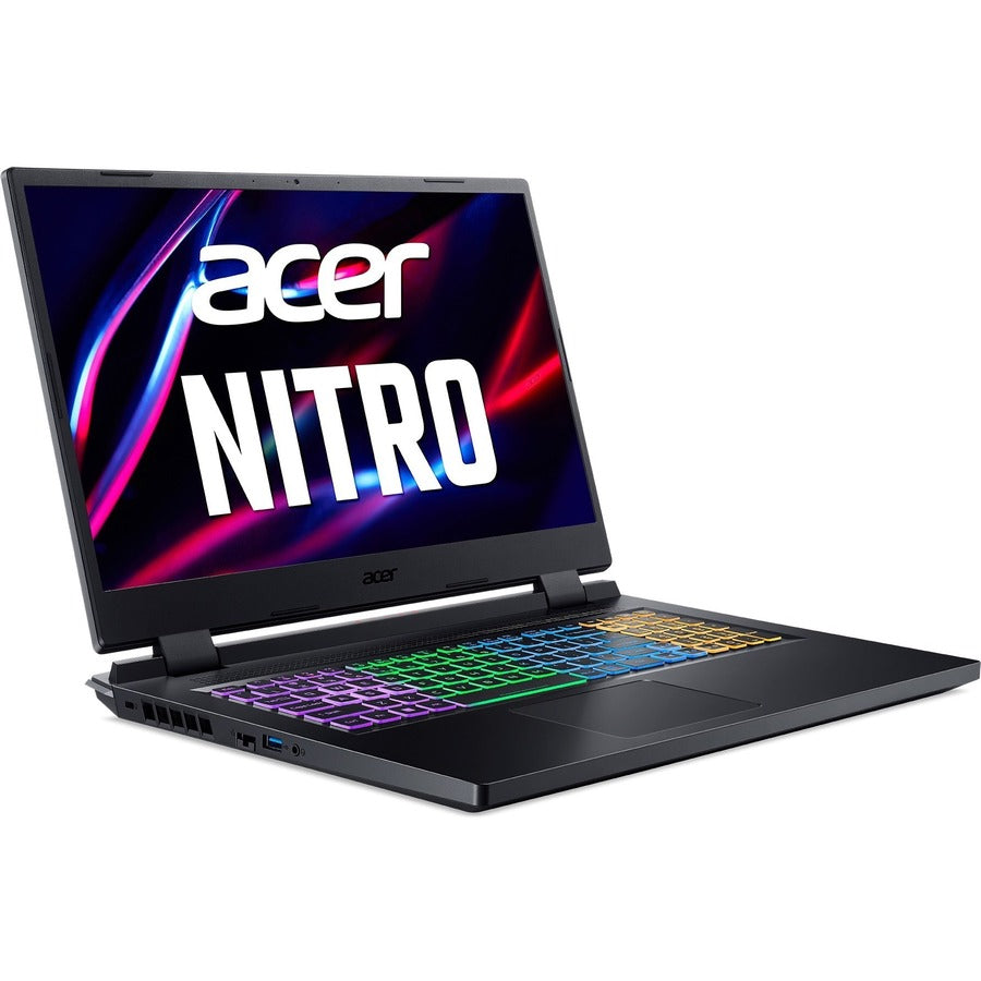 Acer Nitro 5 AN517-55 AN517-55-58G4 17.3" Gaming Notebook - Full HD - Intel Core i5 12th Gen i5-12450H - 8 GB - 512 GB SSD - English Keyboard - Obsidian Black NH.QFZAA.004