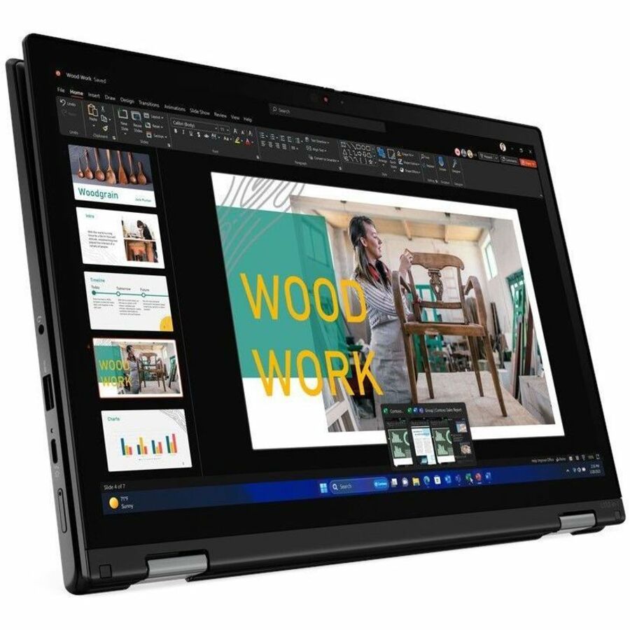 Lenovo ThinkPad L13 Gen 5 21LM0012US 13.3" Touchscreen Convertible 2 in 1 Notebook - WUXGA - Intel Core Ultra 7 155U - 16 GB - 512 GB SSD - English Keyboard - Black 21LM0012US