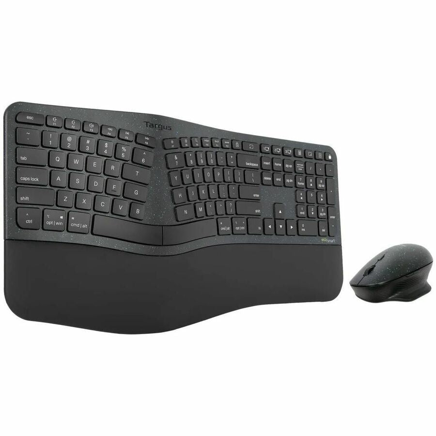 Targus EcoSmart Ergonomic Keyboard and ErgoFlip Mouse Combo AKM624USZ