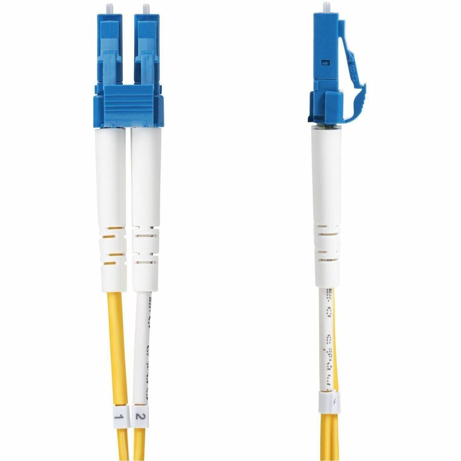 StarTech.com 1m (3.3ft) LC to LC (UPC) OS2 Single Mode Duplex Fiber Optic Cable, 9/125, 100G, Low Insertion Loss, LSZH Fiber Jumper Cord SMDOS2LCLC1M