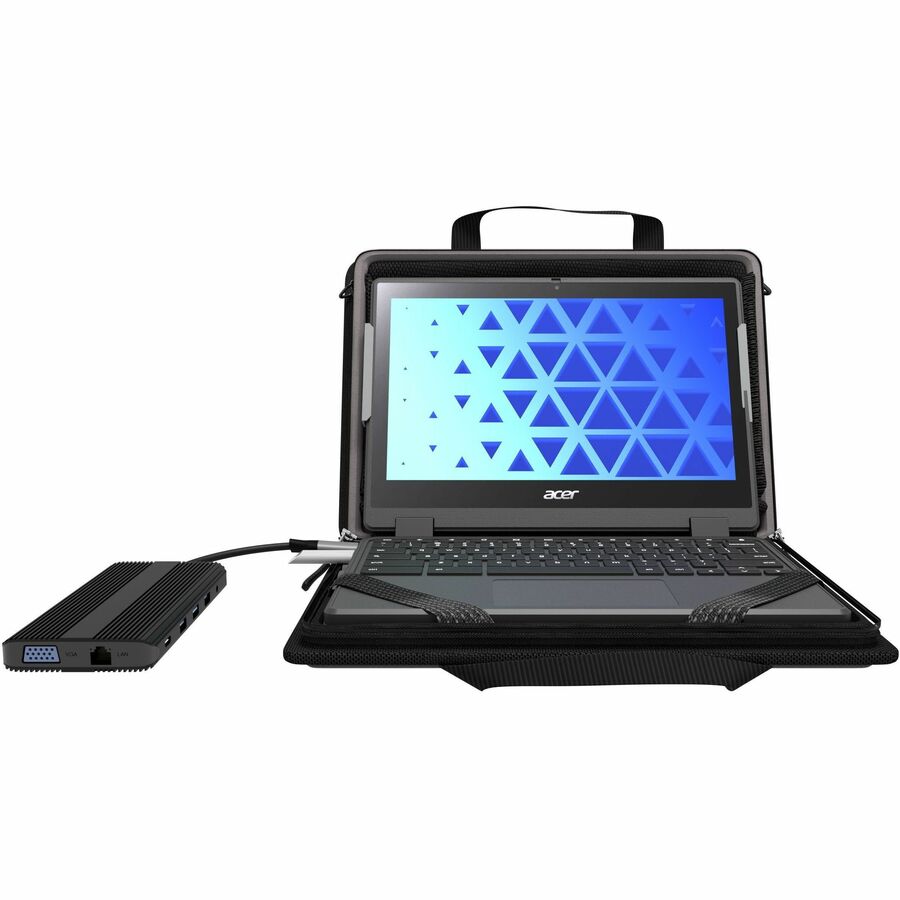 MAXCases Work-In Carrying Case for 11" to 14" Chromebook - Black MCEB5P11BLK