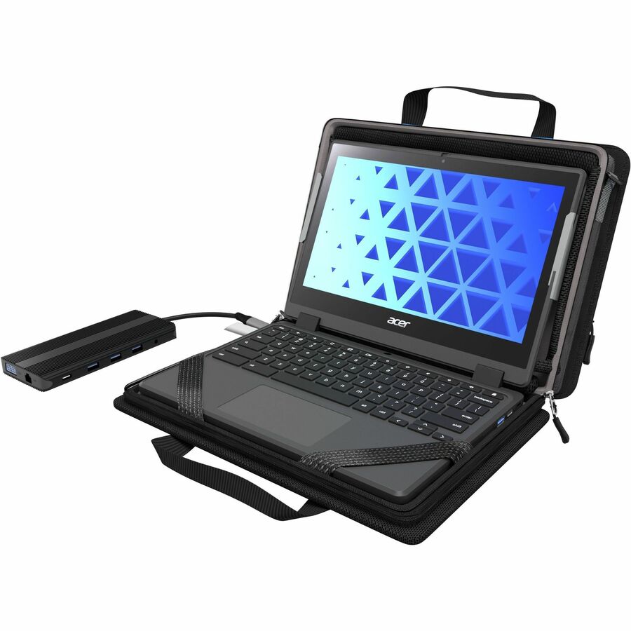 MAXCases Work-In Carrying Case for 11" to 14" Chromebook - Black MCEB5P11BLK