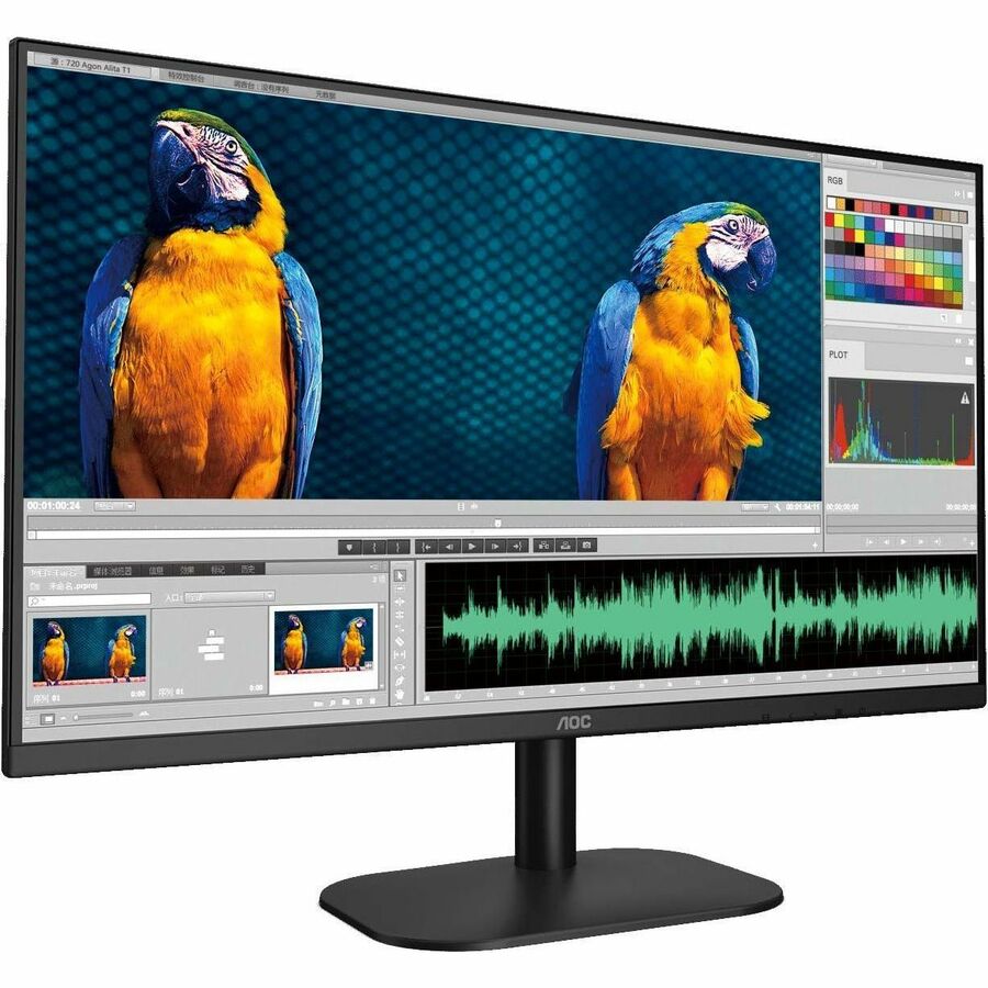 AOC 27B2HM2 27" Class Full HD LED Monitor - 16:9 - Black 27B2HM2