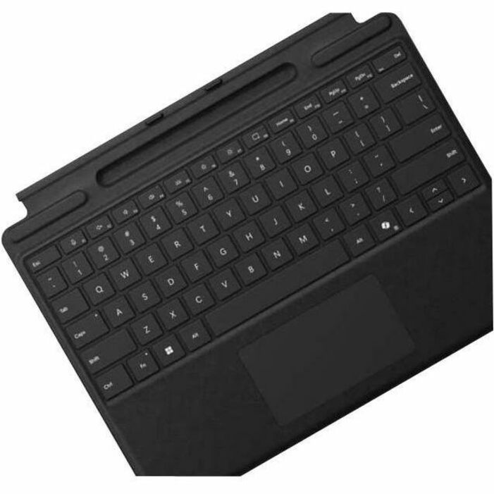 Microsoft Keyboard/Cover Case Microsoft Surface Pro 9, Surface Pro 8, Surface Pro 10, Surface Pro 11 Tablet - English Keyboard - Black 8XB-00162