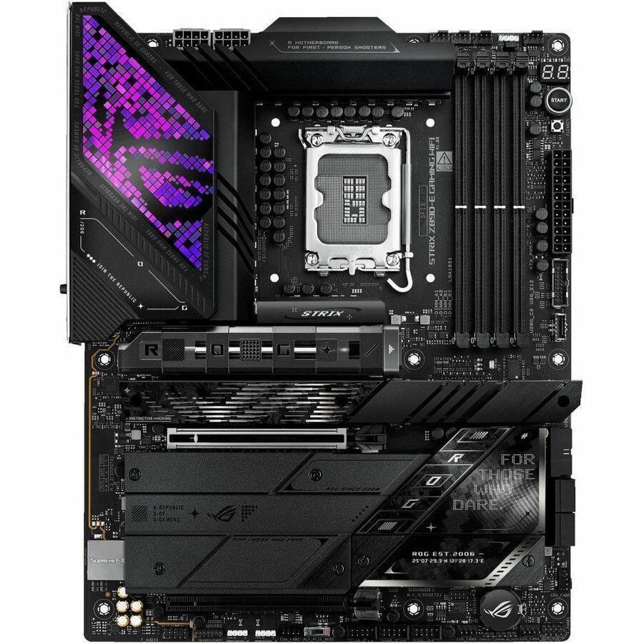 Asus ROG STRIX Z890-E GAMING WIFI Gaming Desktop Motherboard - Intel Z890 Chipset - Socket LGA-1851 - ATX ROG STRIXZ890-EGAMINGWIFI
