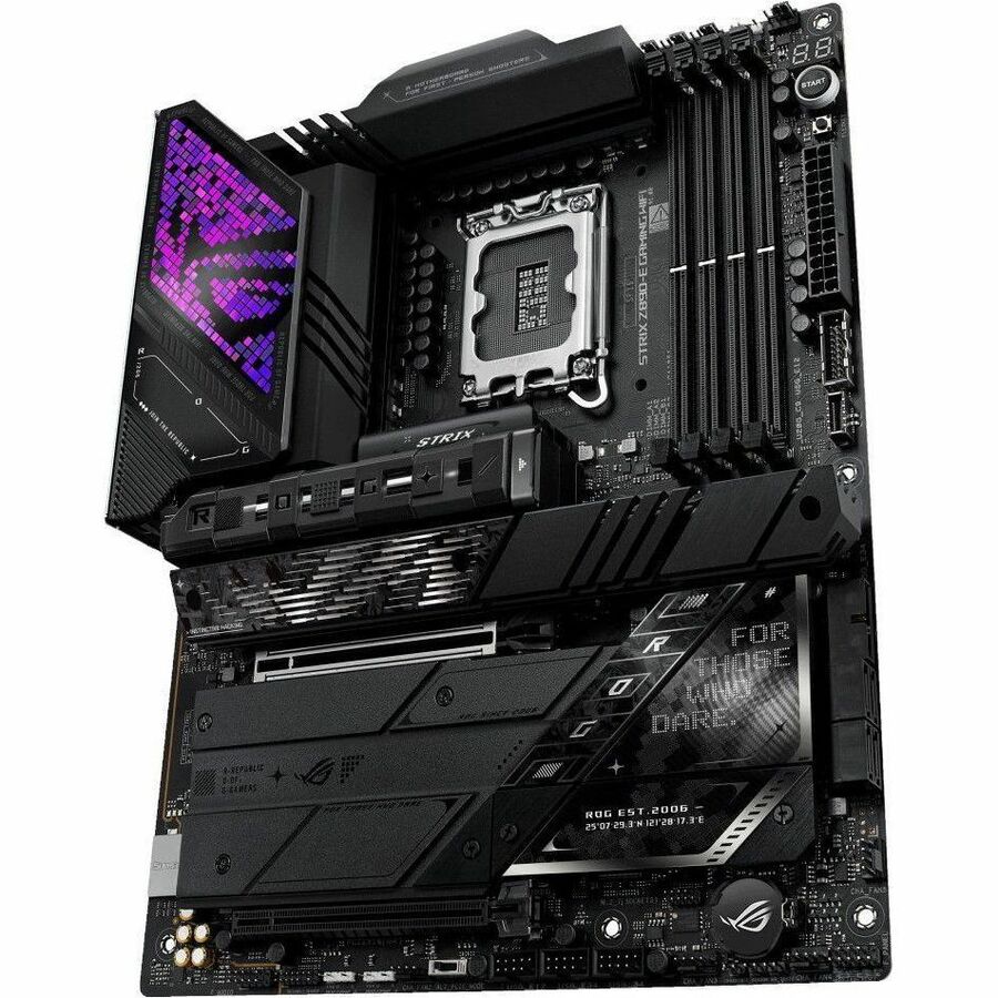 Asus ROG STRIX Z890-E GAMING WIFI Gaming Desktop Motherboard - Intel Z890 Chipset - Socket LGA-1851 - ATX ROG STRIXZ890-EGAMINGWIFI