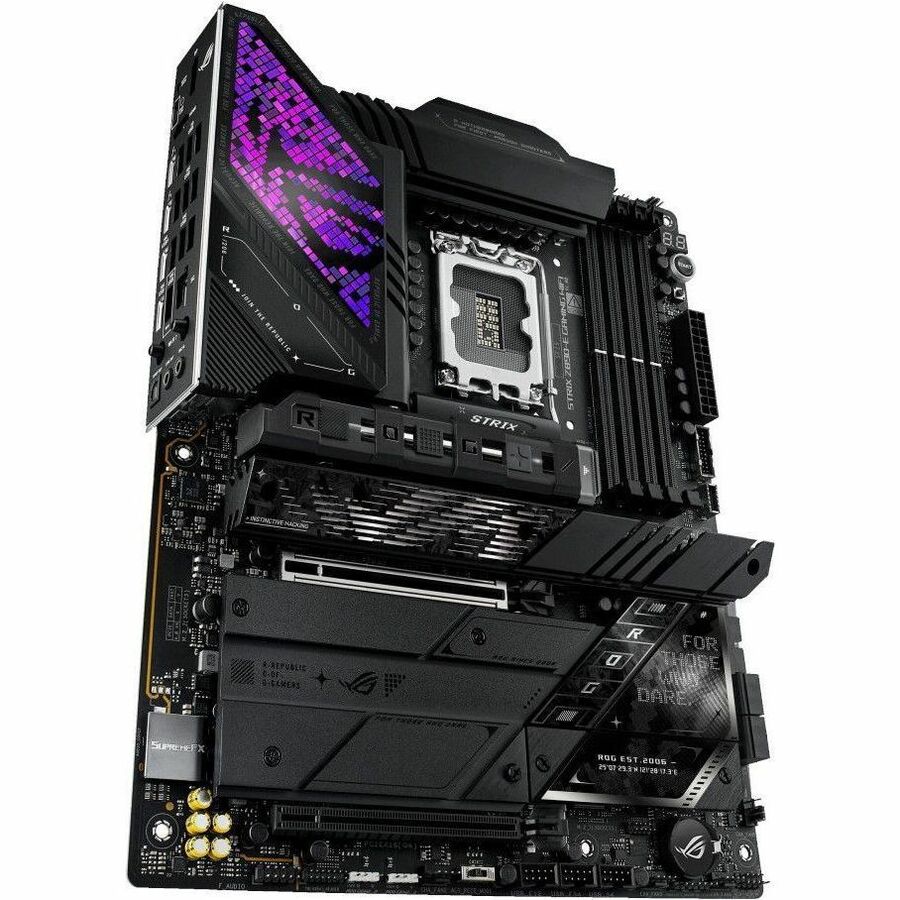 Asus ROG STRIX Z890-E GAMING WIFI Gaming Desktop Motherboard - Intel Z890 Chipset - Socket LGA-1851 - ATX ROG STRIXZ890-EGAMINGWIFI