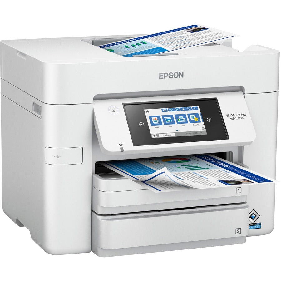 Epson WorkForce Pro WF-C4810 Inkjet Multifunction Printer - Color C11CJ05205
