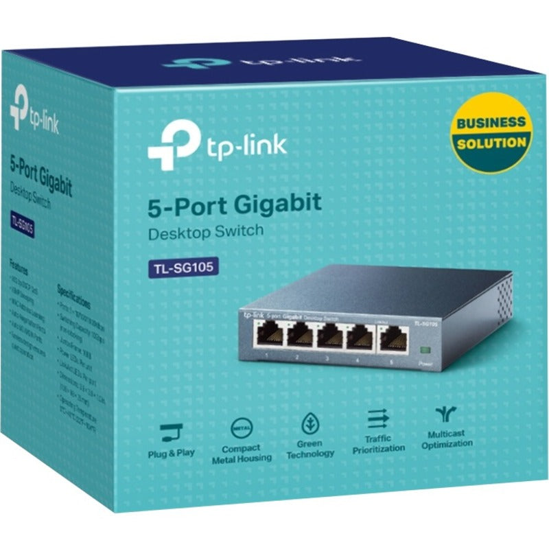 TP-LINK TL-SG105 - 5 Port Gigabit Unmanaged Ethernet Network Switch TL-SG105