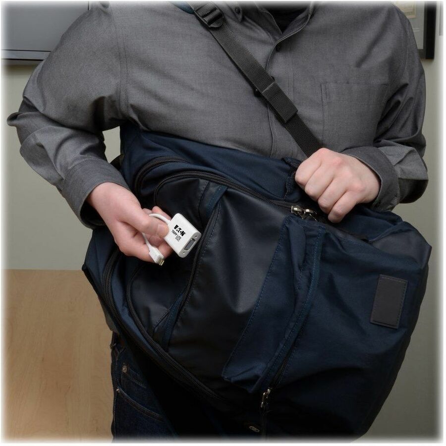 Eaton Tripp Lite Series Keyspan Mini DisplayPort to Active VGA Adapter, Video Converter (M/F), White, 6-in. (15.24 cm), TAA P137-06N-VGA