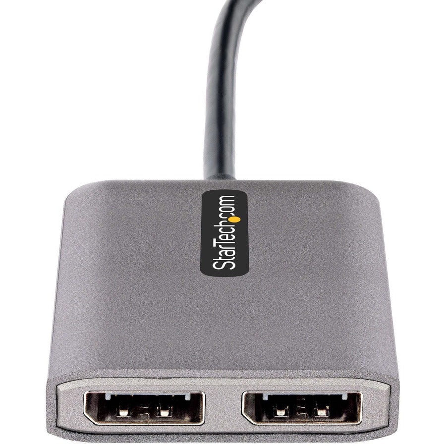 StarTech.com USB-C to Dual DisplayPort 1.4 Adapter, USB Type-C Multi-Monitor MST Hub, Dual 5K 60Hz DP Display Extender / Splitter, Windows MST14CD122DP