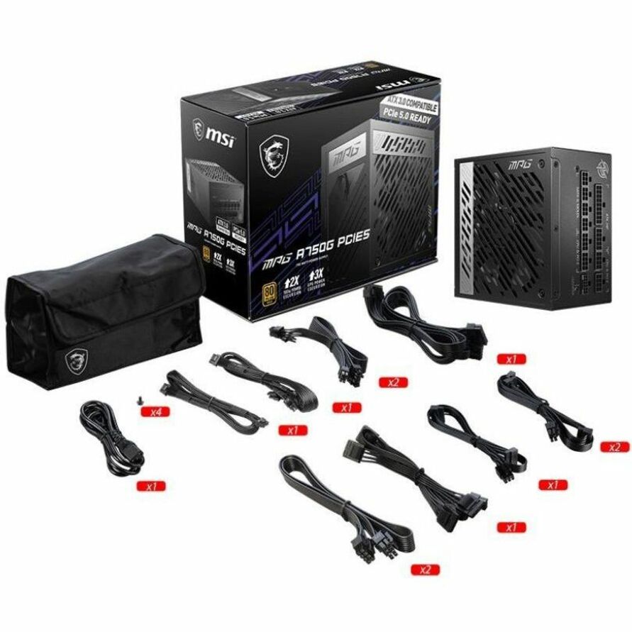 MSI MAG A750GL PCIE5 750W Power Supply MAGA750GLPCIE5
