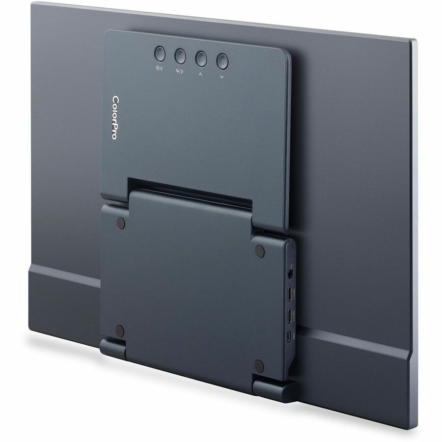 ViewSonic VP1656 15.6 Inch 1080p IPS Portable Monitor with 2 Way Powered 40W USB C, Pantone Validated, Factory Calibrated, Built in Ergonomic Stand with Protective Cover VP1656