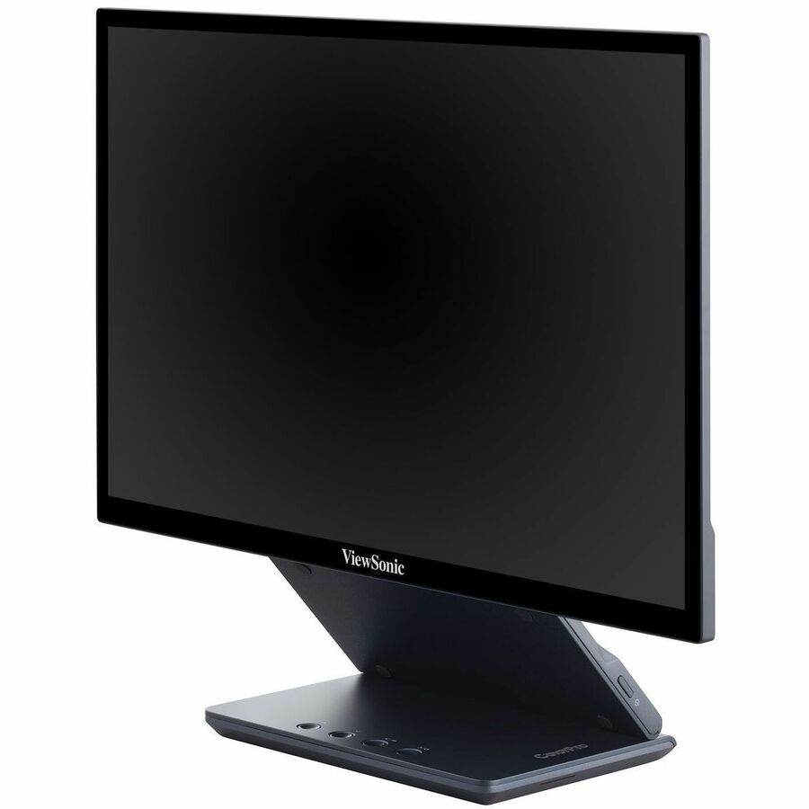 ViewSonic VP1656 15.6 Inch 1080p IPS Portable Monitor with 2 Way Powered 40W USB C, Pantone Validated, Factory Calibrated, Built in Ergonomic Stand with Protective Cover VP1656