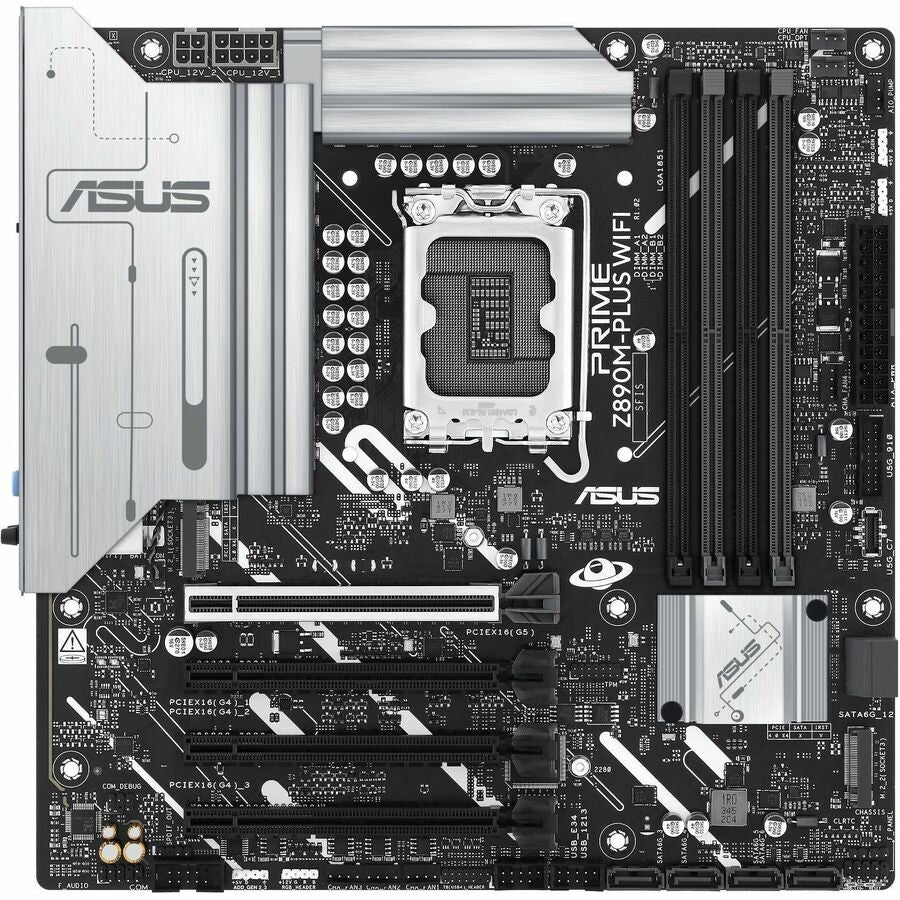 Asus Prime PRIME Z890M-PLUS WIFI Gaming Desktop Motherboard - Intel Z890 Chipset PRIME Z890M-PLUS WIFI