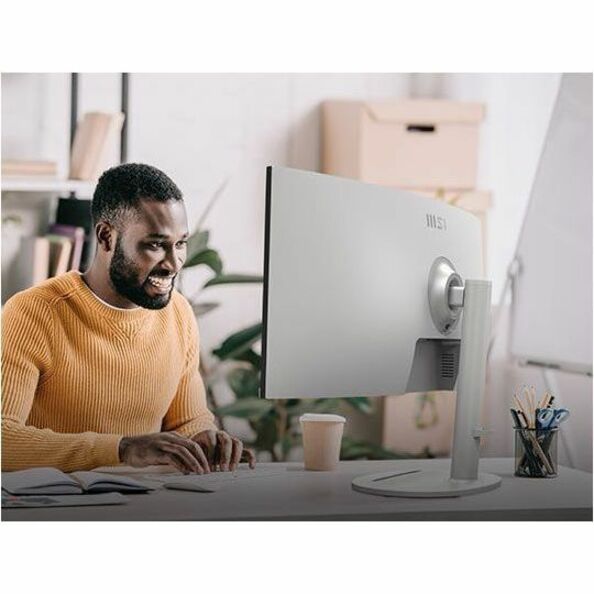 MSI Modern MD342CQPW 34" Class UW-QHD Curved Screen LCD Monitor - 21:9 - Black, White ModernMD342CQPW