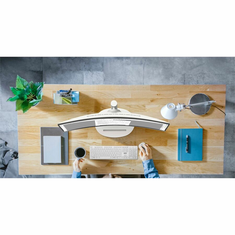 MSI Modern MD342CQPW 34" Class UW-QHD Curved Screen LCD Monitor - 21:9 - Black, White ModernMD342CQPW