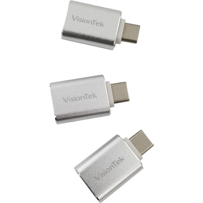 VisionTek USB C to USB A (M/F) Adapter - 3 Pack 901224