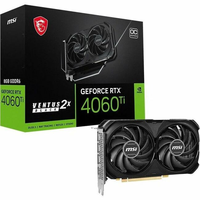 MSI NVIDIA GeForce RTX 4060 Ti Graphic Card - 8 GB GDDR6 G406TV2XB8C