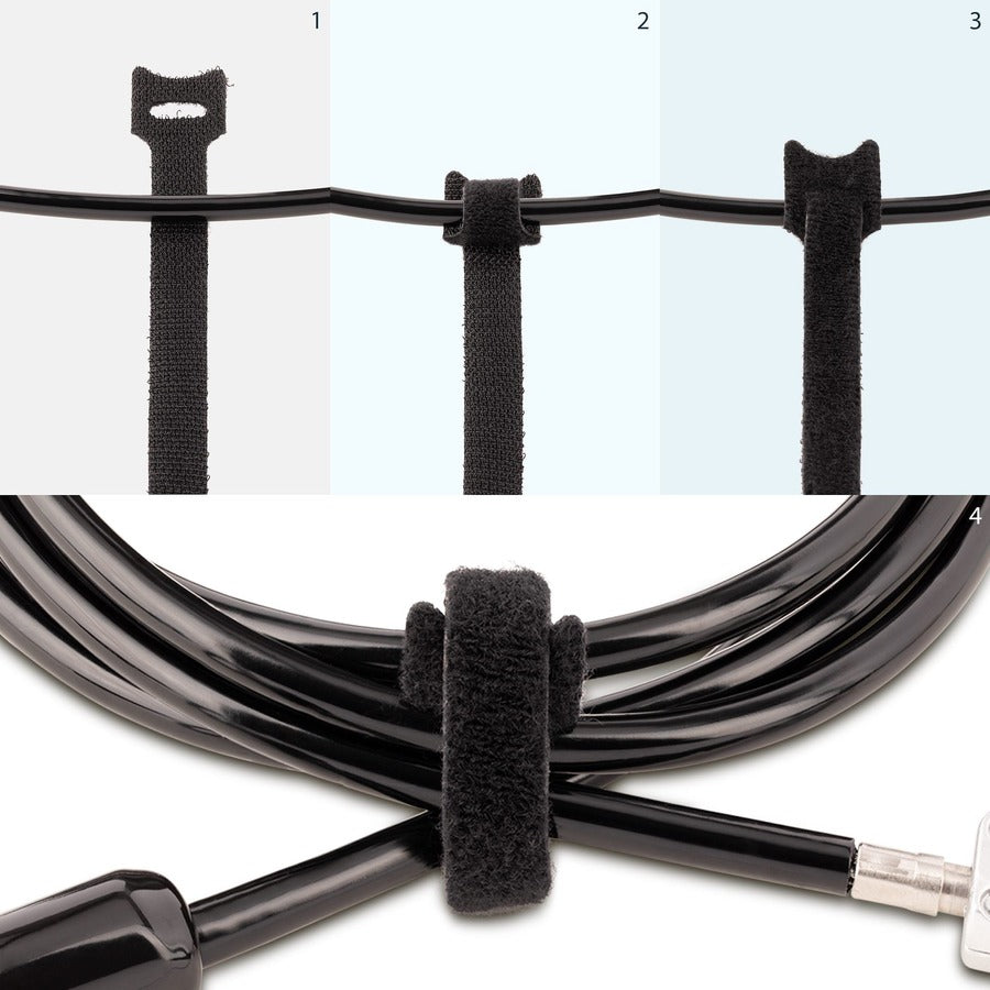 StarTech.com 6in Hook and Loop Cable Ties 50pk, Reusable Wire Straps, Adjustable & Flexible, Cord Organizer Tie/Wraps for Cable Management B506I-HOOK-LOOP-TIES
