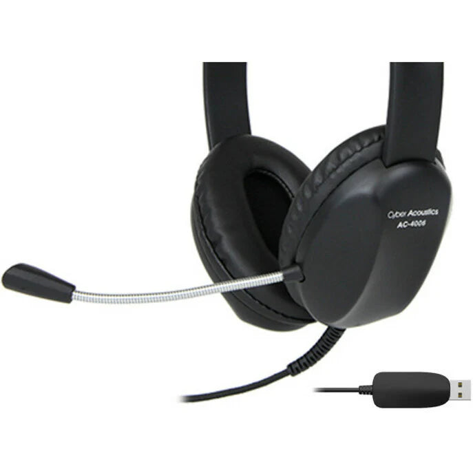 Cyber Acoustics AC-4006 USB Stereo Headset AC-4006
