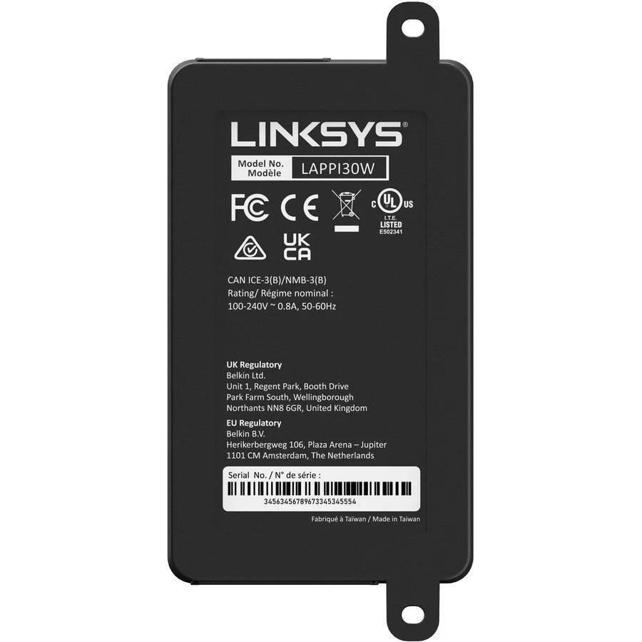 Linksys High Power Gigabit PoE+ Injector LAPPI30W