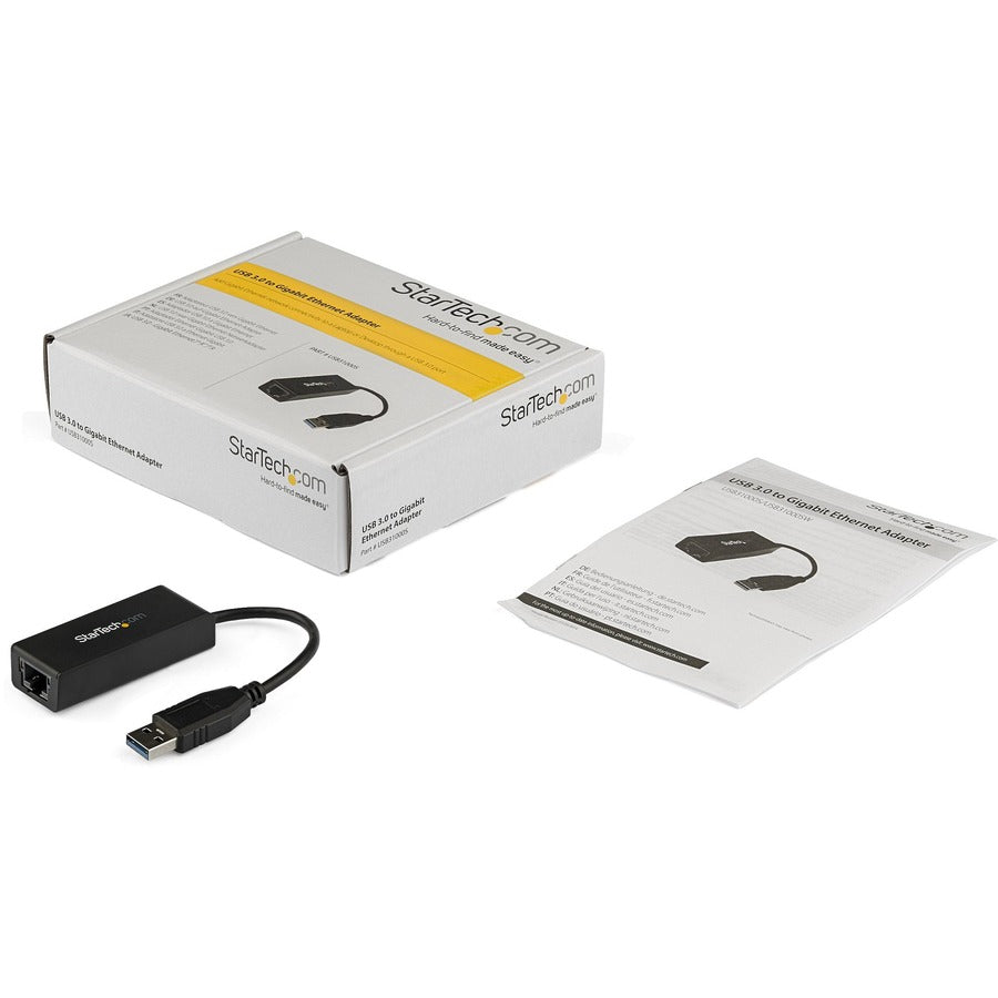 StarTech.com USB 3.0 to Gigabit Ethernet NIC Network Adapter USB31000S