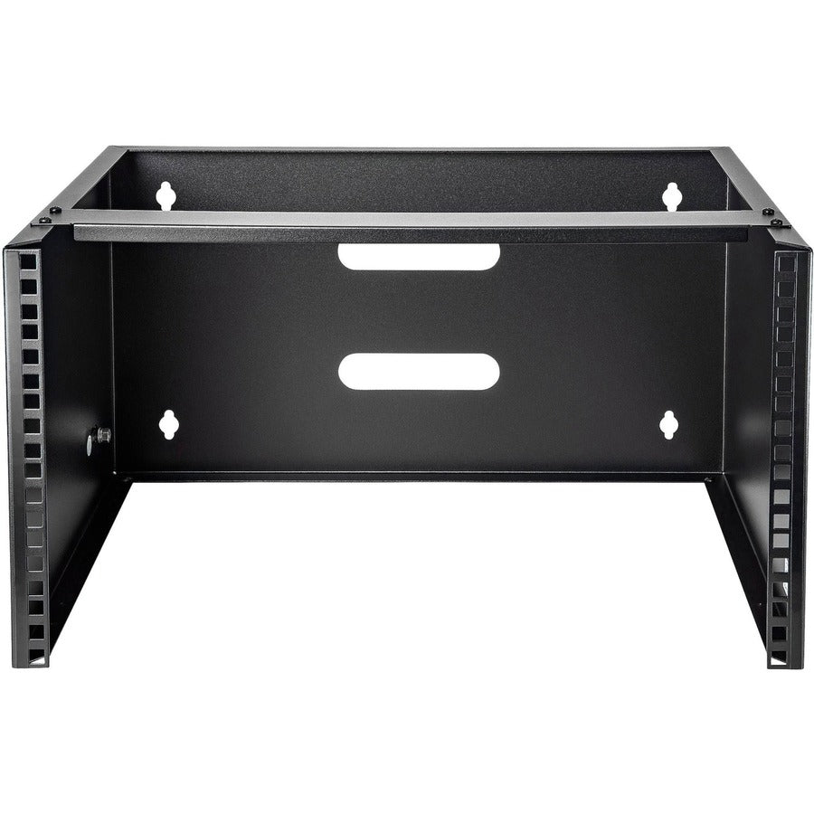StarTech.com 6U Wall Mount Rack, 14in Deep, 19 inch Wall Mount Network Rack, Wall Mounting Patch Panel Bracket for Switch/IT Equipment WALLMOUNT6