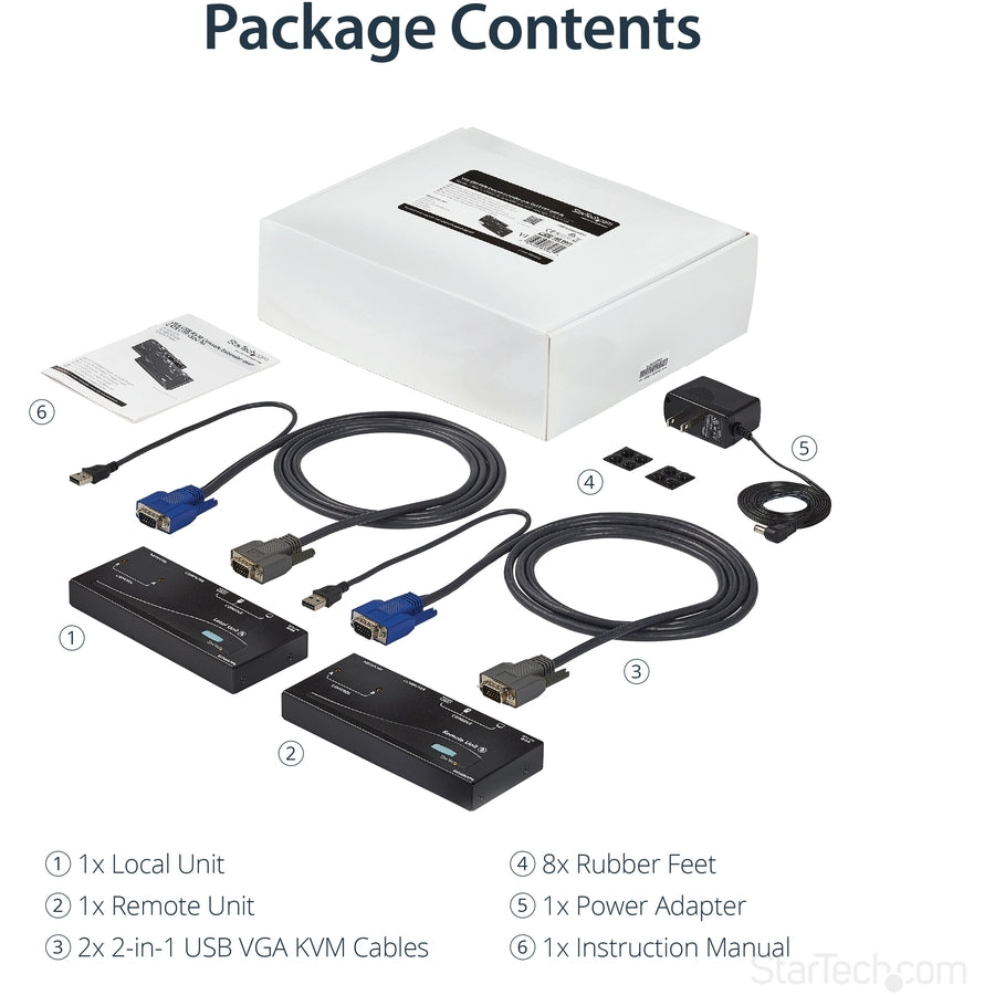 StarTech.com USB VGA KVM Console Extender over CAT5 UTP (500 ft) SV565UTPU