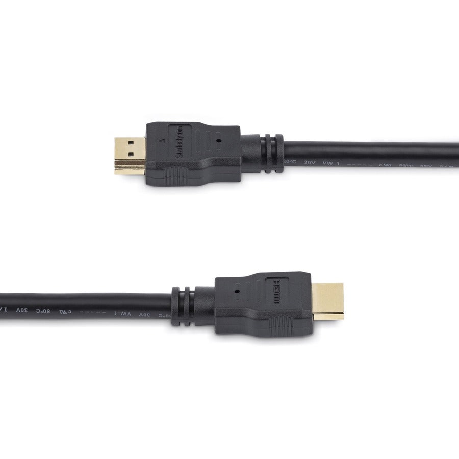 StarTech.com 10ft/3m HDMI Cable, 4K High Speed HDMI Cable with Ethernet, Ultra HD 4K 30Hz Video, HDMI 1.4 Cable, HDMI Monitor Cord, Black HDMM3M