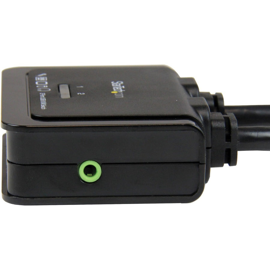 StarTech.com 2 Port USB HDMI Cable KVM Switch with Audio and Remote Switch &acirc;&euro;" USB Powered SV211HDUA