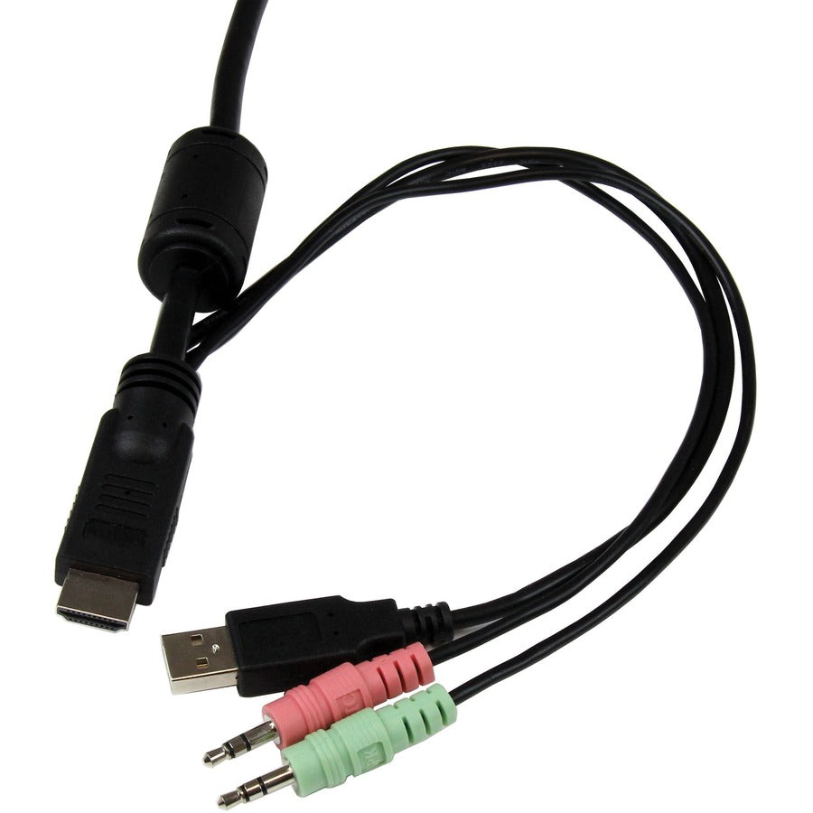 StarTech.com 2 Port USB HDMI Cable KVM Switch with Audio and Remote Switch &acirc;&euro;" USB Powered SV211HDUA