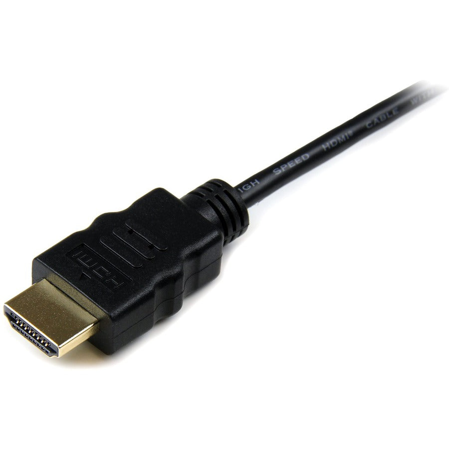 StarTech.com 6ft Micro HDMI to HDMI Cable with Ethernet, 4K High Speed Micro HDMI Type-D Device to HDMI Monitor Adapter/Converter Cord HDMIADMM6