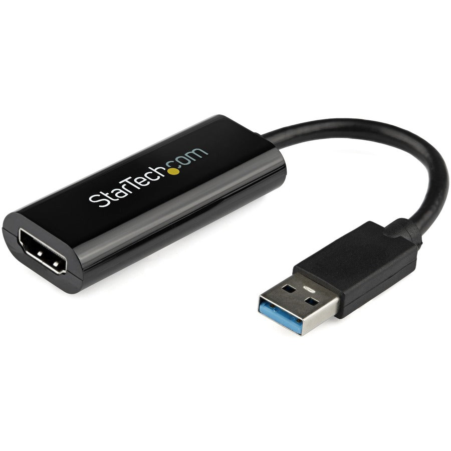 StarTech.com USB 3.0 to HDMI Adapter, 1080p Slim USB to HDMI Display Adapter Converter for Monitor, External Graphics Card, Windows Only USB32HDES