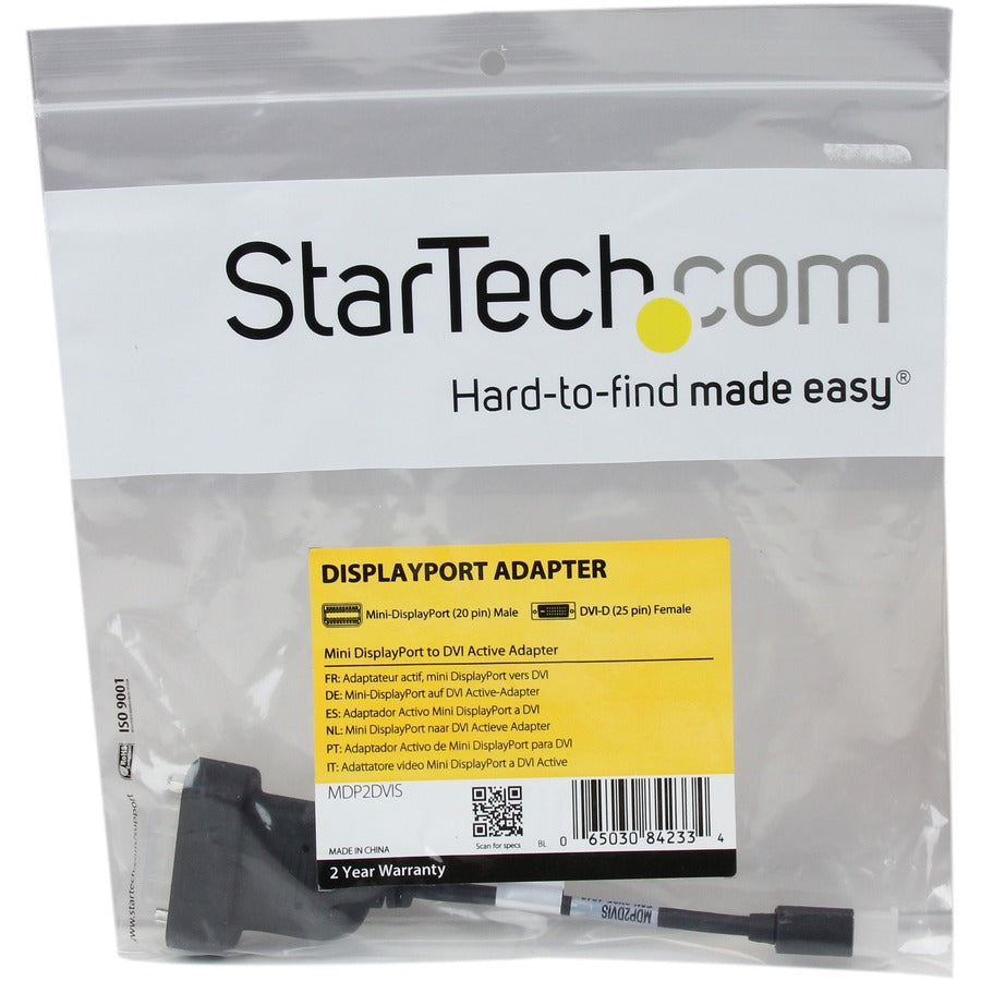 StarTech.com Mini DisplayPort to DVI Active Adapter MDP2DVIS