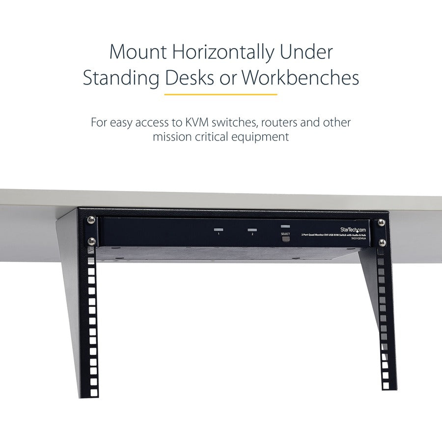 StarTech.com 6U 19-Inch Steel Vertical Rack and Wallmountable Server Rack RK619WALLV