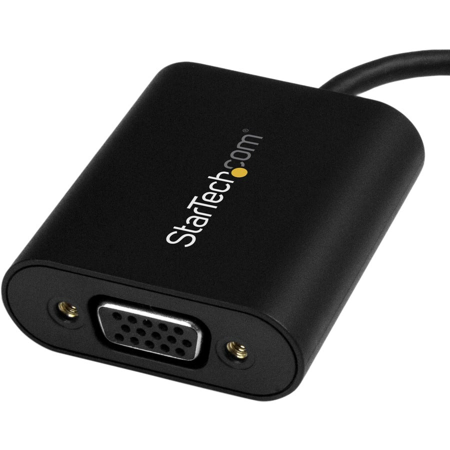 StarTech.com USB-C to VGA Adapter - 1920x1200 - USB C Adapter - USB Type C to VGA Monitor / Projector Adapter CDP2VGASA