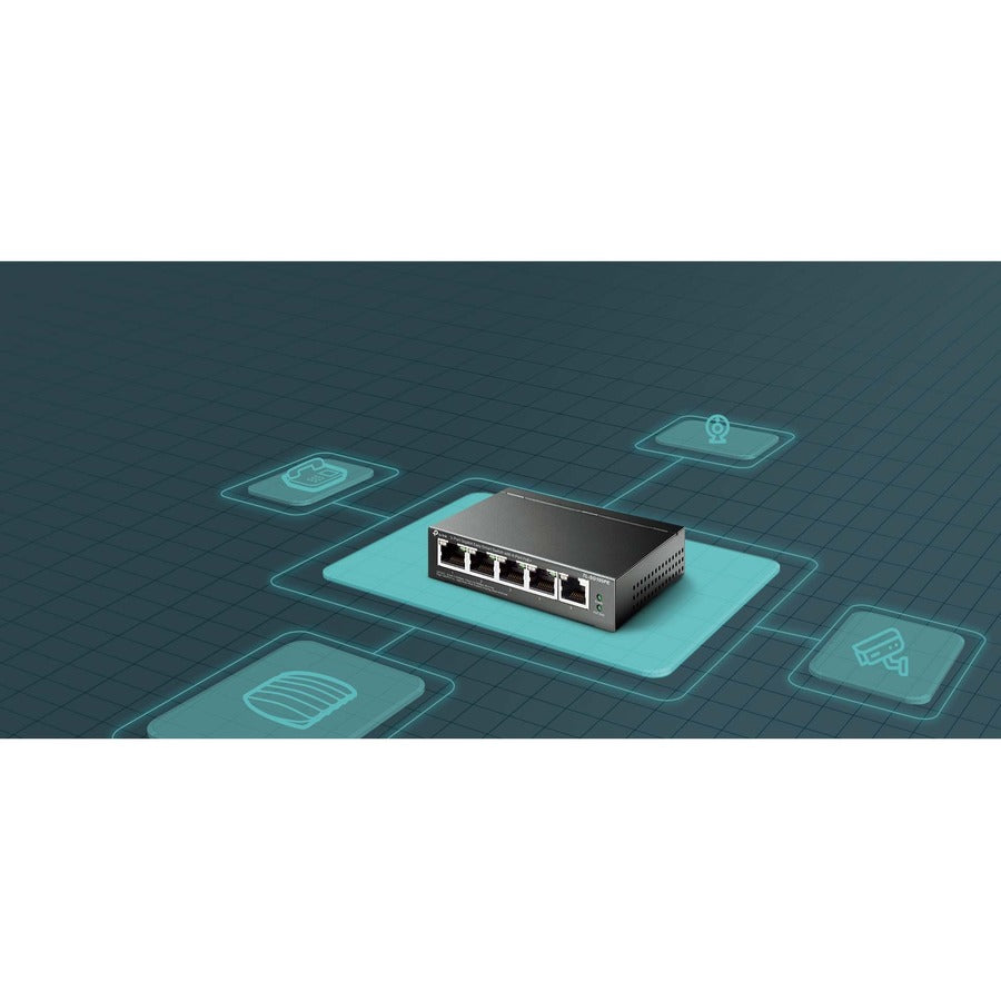 TP-Link TL-SG105PE - 5-Port Gigabit Easy Smart Switch with 4-Port PoE+ TL-SG105PE