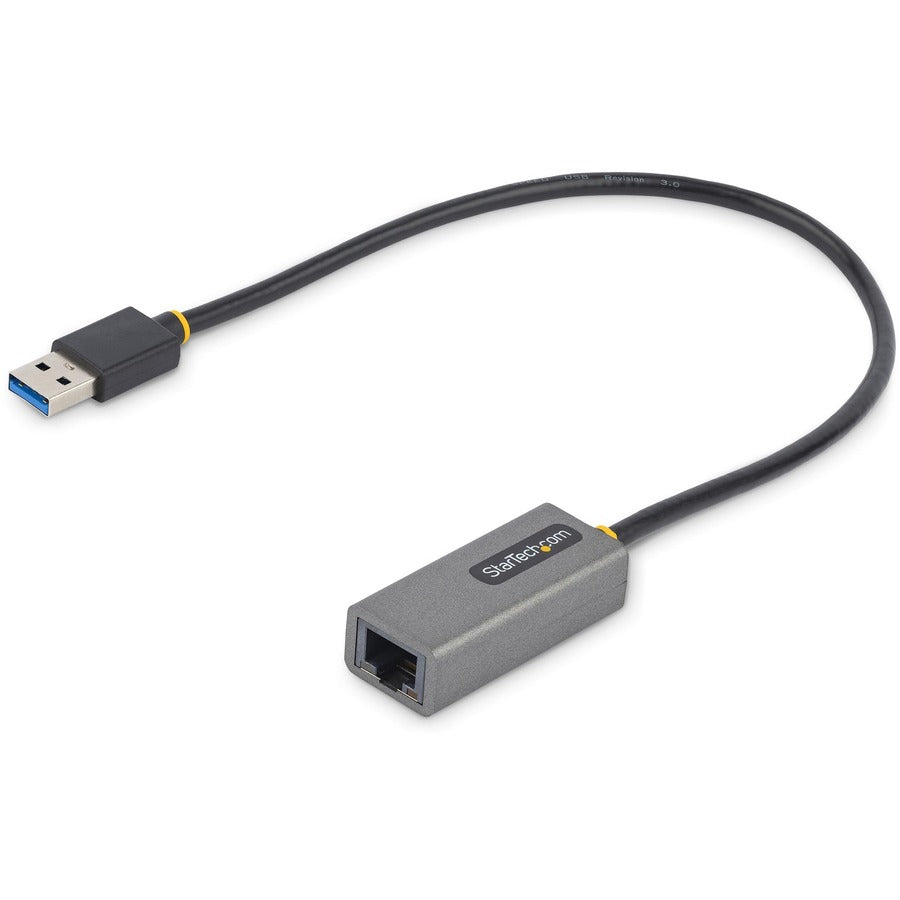 StarTech.com USB to Ethernet Adapter, USB 3.0 to 10/100/1000 Gigabit Ethernet LAN Adapter, 1ft/30cm Attached Cable, USB to RJ45 Adapter USB31000S2