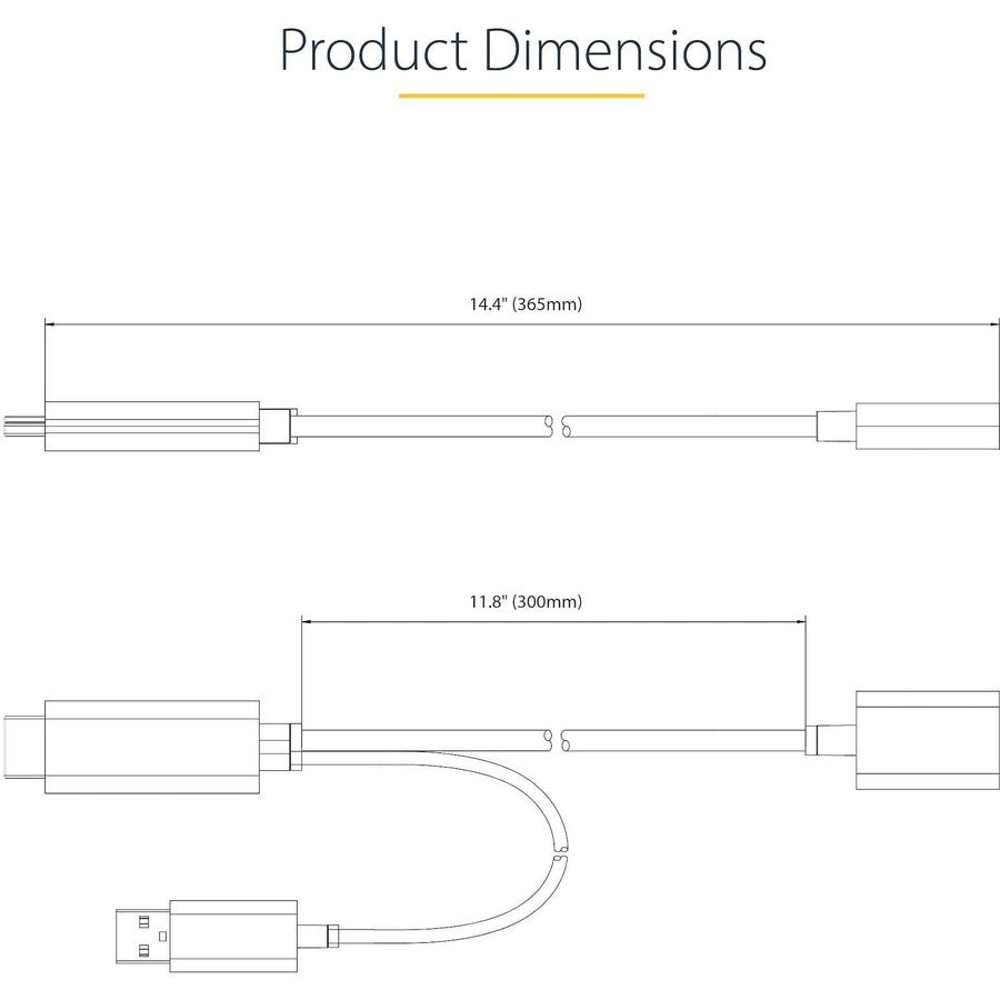 StarTech.com 1ft (30cm) HDMI to DisplayPort Adapter, 4K 60Hz HDR HDMI Source to DP Monitor, USB Bus Powered, HDMI 2.0 to DisplayPort 1.2 128-HDMI-DISPLAYPORT