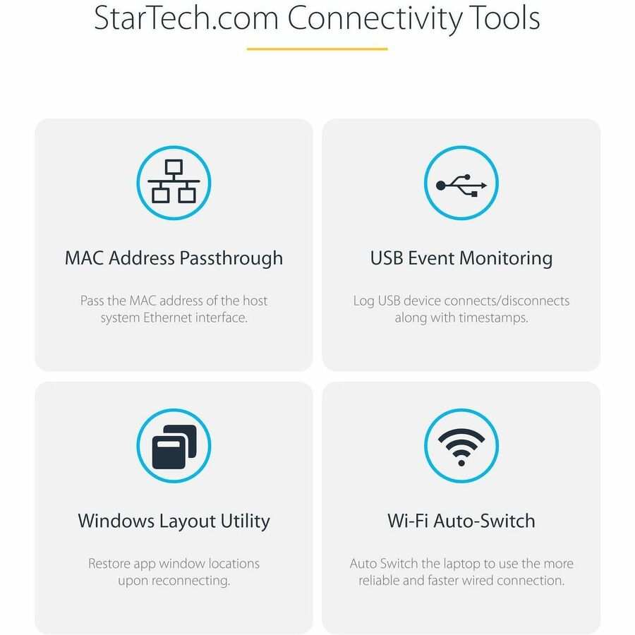 StarTech.com Dual-Laptop USB-C KVM Docking Station, Dual Monitor 4K 60Hz DisplayPort KVM Dock, 5x USB Hub, GbE, 90W/45W PD, Windows/Mac 129N-USBC-KVM-DOCK