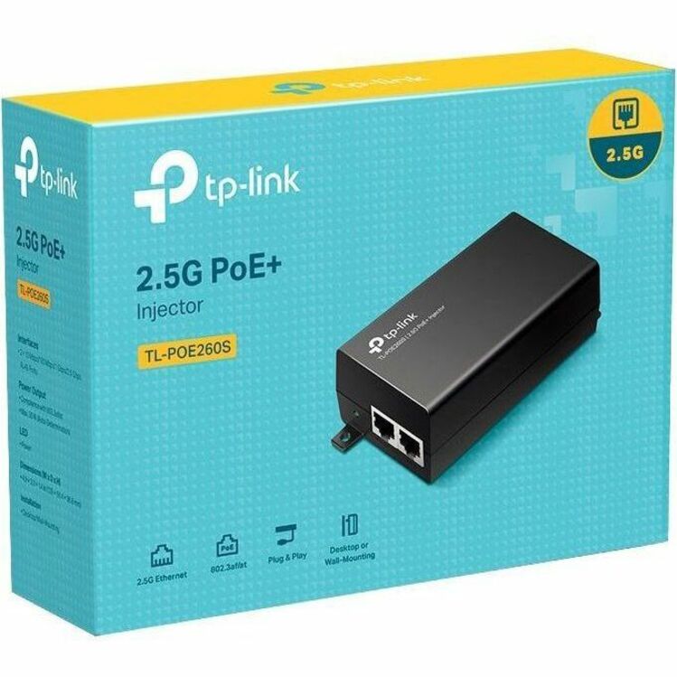 TP-Link TL-POE260S - 2.5G PoE+ Injector Adapter TL-POE260S