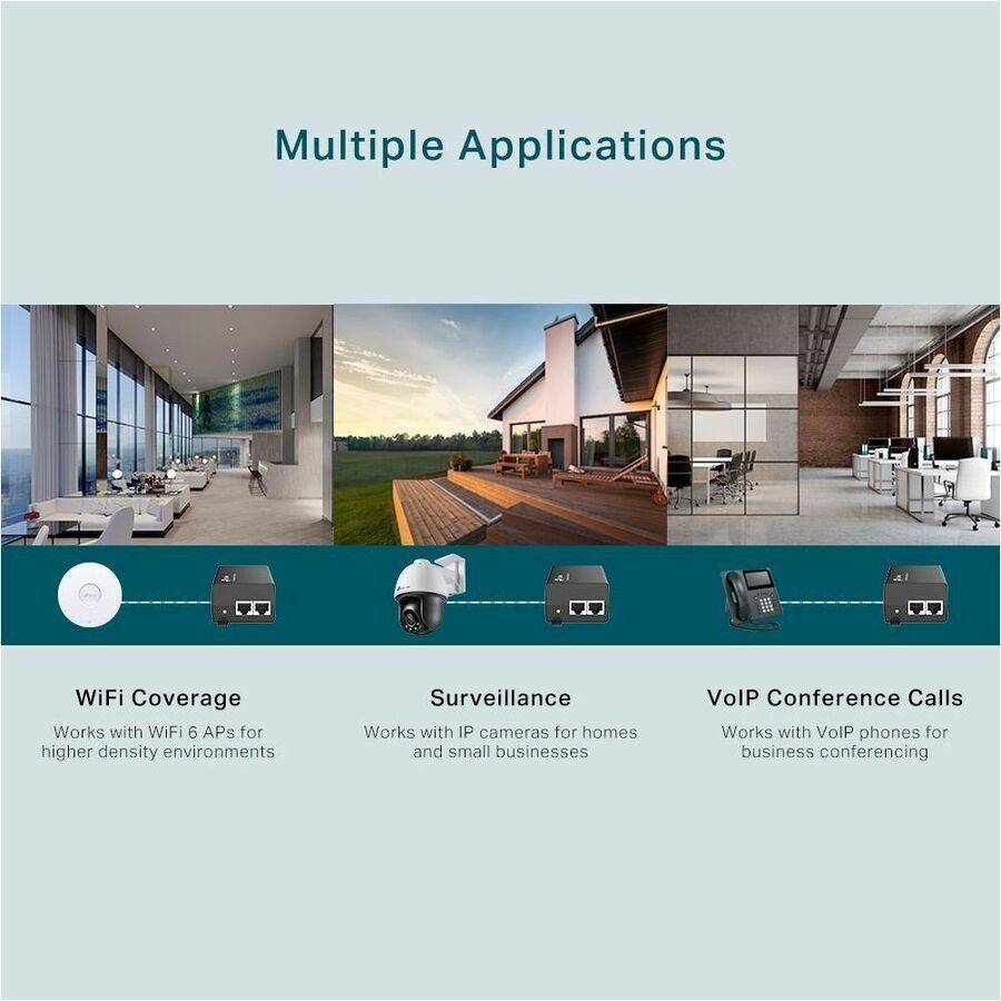 TP-Link TL-POE260S - 2.5G PoE+ Injector Adapter TL-POE260S