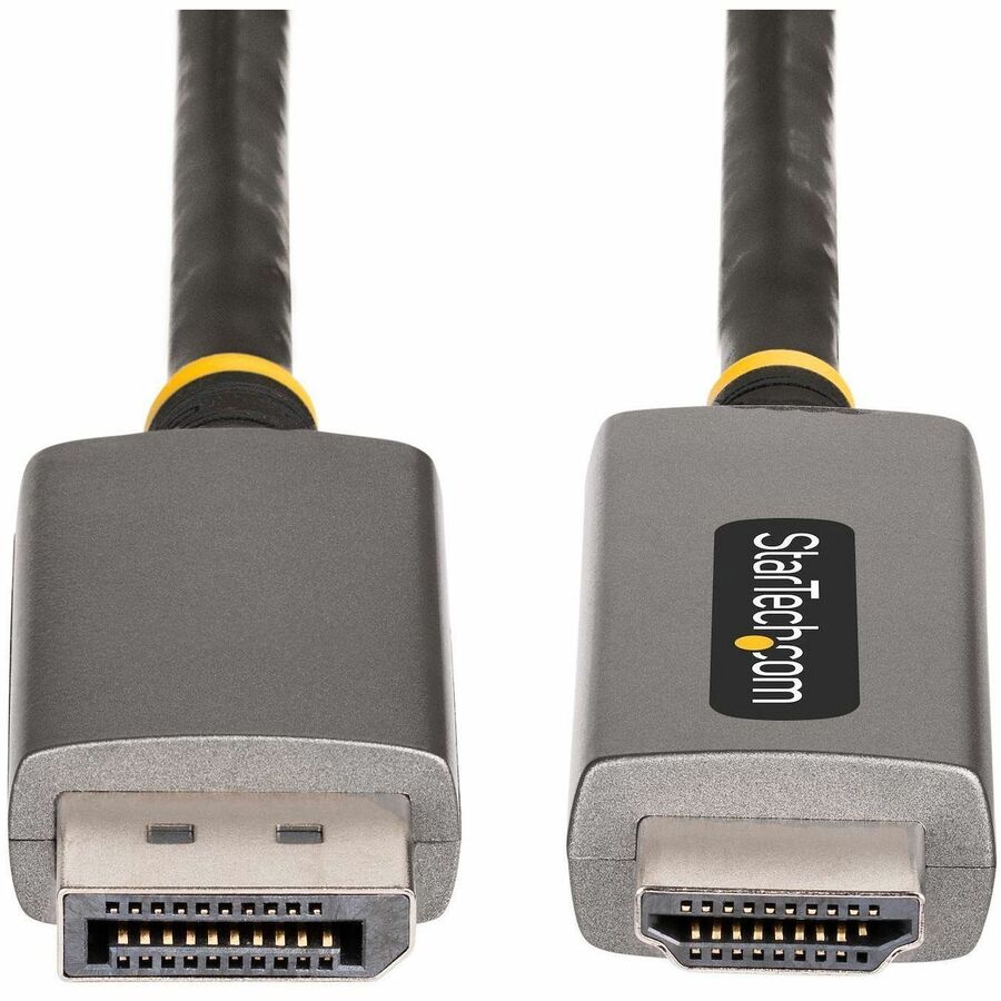 StarTech.com 6ft (2m) DisplayPort to HDMI Adapter Cable, 8K 60Hz, 4K 144Hz, HDR10, DP 1.4 to HDMI 2.1 Active Video Converter 133DISPLAYPORTHDMI21