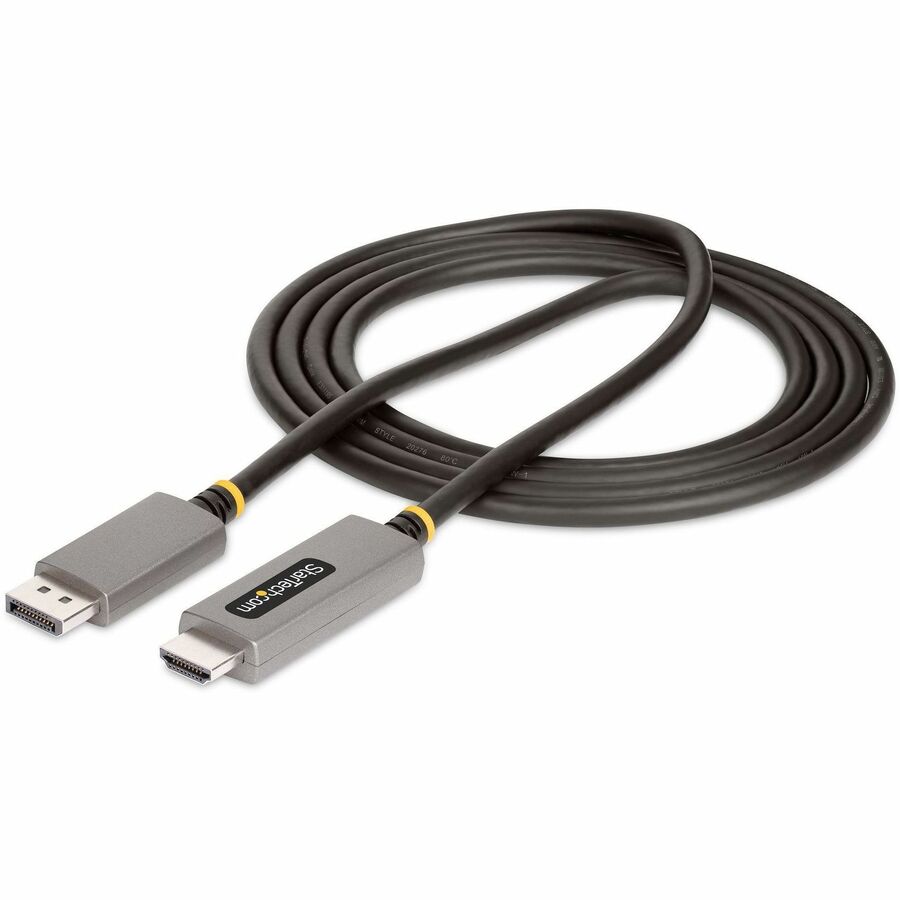 StarTech.com 6ft (2m) DisplayPort to HDMI Adapter Cable, 8K 60Hz, 4K 144Hz, HDR10, DP 1.4 to HDMI 2.1 Active Video Converter 133DISPLAYPORTHDMI21