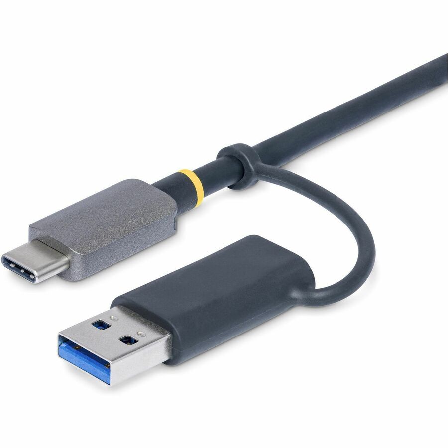 StarTech.com USB 3.0 Multi-Media Memory Card Reader, SD/microSD/CompactFlash, USB-C 5Gbps External Card Reader with Attached USB-A Adapter FCREADMICRO3V2