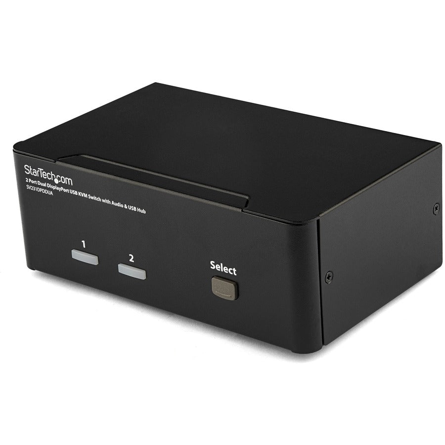 StarTech.com 2 Port Dual DisplayPort USB KVM Switch with Audio SV231DPDDUA