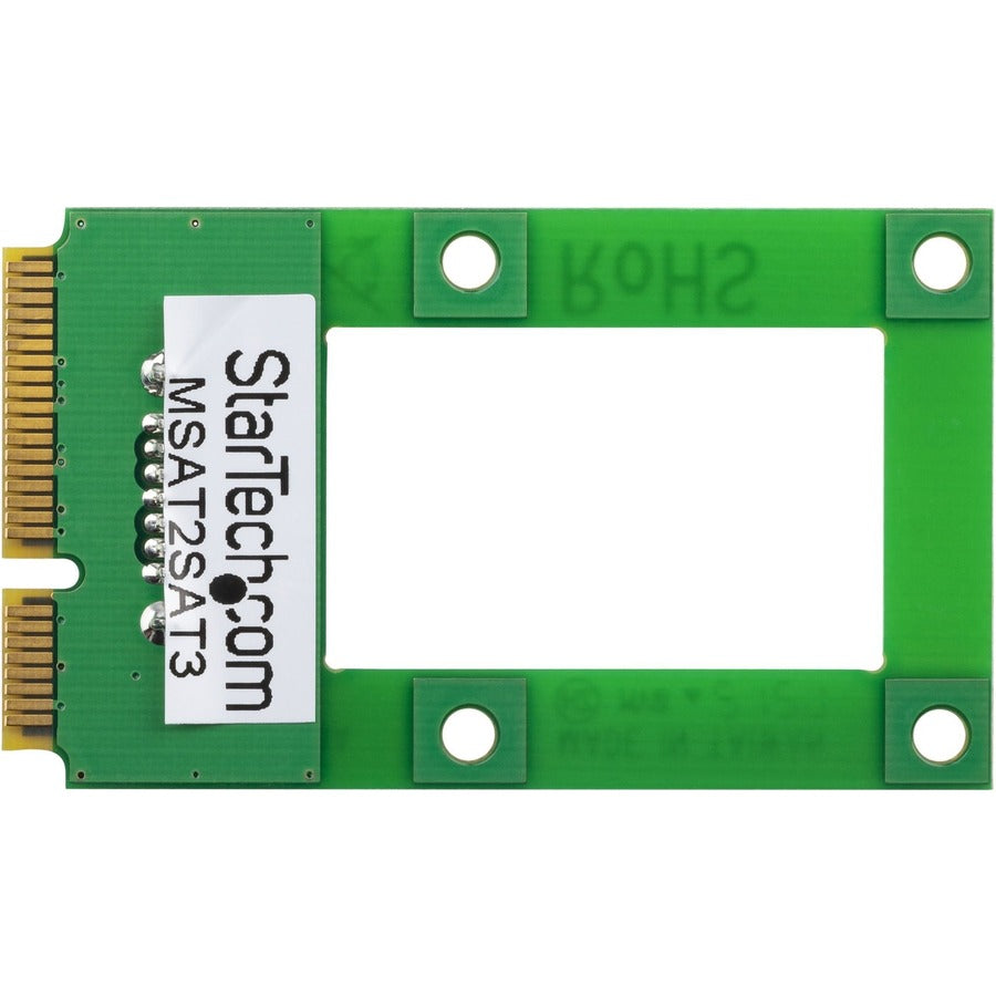 StarTech.com mSATA to SATA HDD / SSD Adapter &acirc;&euro;" Mini SATA to SATA Converter Card MSAT2SAT3